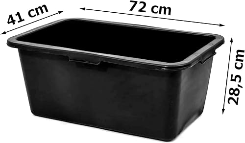 Mortar Box Lot de 5 bacs à mortier en plastique 60 l 72 cm Mortar Tray pour mélanger le mortier - Nail Gallerys