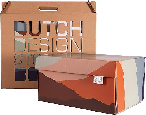 Dutch Design Brand Boîte de rangement avec couvercle – Boîtes de rangement – Carton recyclable certifié FSC (dimensions : 38,9 x 31,8 x 21,1 cm) (Botanical) - Nail Gallerys