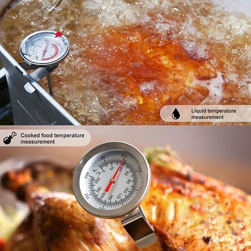 UPKOCH 2 Pcs Support de Thermomètre Clip Titulaire en Acier Inoxydable Grill Clip pour Cuisine Friteuse Cafetière Cuisson Cuisson Barbecue - Nail Gallerys
