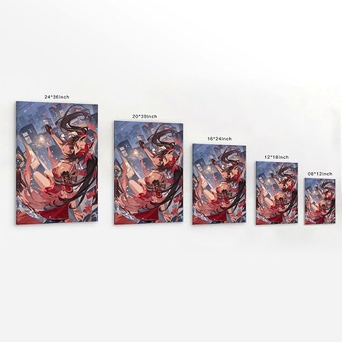 FBBINKA Poster Honkai Star Rail scintillant pour salon, chambre à coucher, décoration murale moderne et esthétique, cadeau pour ami, sans cadre, 20 x 30 cm - Nail Gallerys