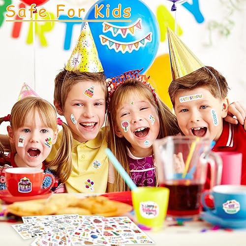 GROFIS 347 Pièces Stickers Anniversaire, Autocollants de Anniversaire Vintage, Stickers Scrapbooking Anniversaire pour Décoration Album Photo Livre d'or Anniversaire, Autocollants Faire Part - Nail Gallerys