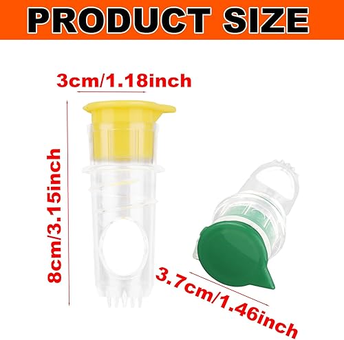 Gosknor 2pcs Presse-Citron avec Bouchon à Vis, 2025 Nouveau Presse-Agrumes Manuelle avec Filtre Intégré pour Agrumes Citron Vert Orange Pour Boissons Cocktails (Jaune, Vert) - Nail Gallerys