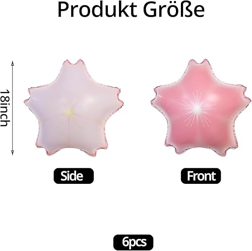 DazzJoy Lot de 6 ballons décoratifs en fleurs de cerisier - Nail Gallerys