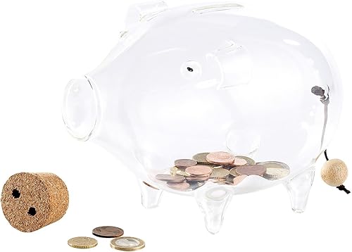 Carlo Milano Cochon Tirelire en Verre - Nail Gallerys