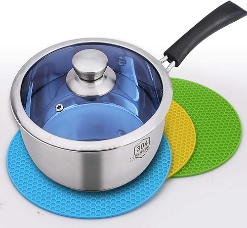 Cozihom Lot de 7 Dessous de Plat en Silicone - Tapis d'Isolation Cellulaire et Isolant Antidérapant - Nail Gallerys