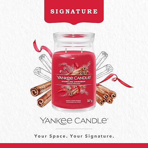 Yankee Candle Signature bougie parfumée Cookie de Noël ; Grande bougie jarre longue durée ; Mélange de cires de soja - Nail Gallerys