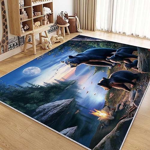 WHUOEUCO Tapis Salon Avion De Chasse 60x120cm Tapis Lavables avec Dos Antidérapant, Design Poils Courts Moderne, pour Chambre Adulte Enfant, Salle à Manger, Cuisine - Nail Gallerys
