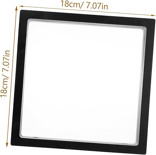 Garneck Lot De 4 Présentoirs À Bijoux Flottants Matériau Robuste Noir Carré 14 X 14 Cm - Nail Gallerys