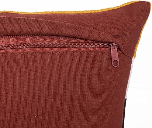 Atmosphera - Coussin Hary - Motifs brodés - Coton - 30x50 cm - Nail Gallerys