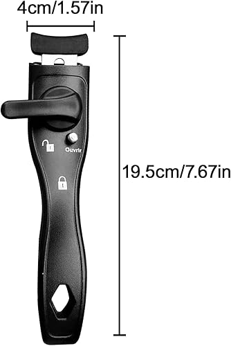 DOMI PRO Poignée Amovible, Poignée Anti-Casserole Anti-Scalding, Clip de poêle pour Plats Chauds, Outil de Serrage | Plastique Thermique | Le Noir - Nail Gallerys