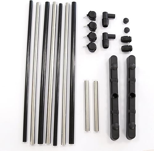 KEVO Portant à vêtements,Portant Hauteur et Largeur Réglables avec Roulettes, penderie Double sur roulettes vestiaire Mobile avec Barres de Hauteur réglable et Une Tablette de Rangement (1 coup) - Nail Gallerys