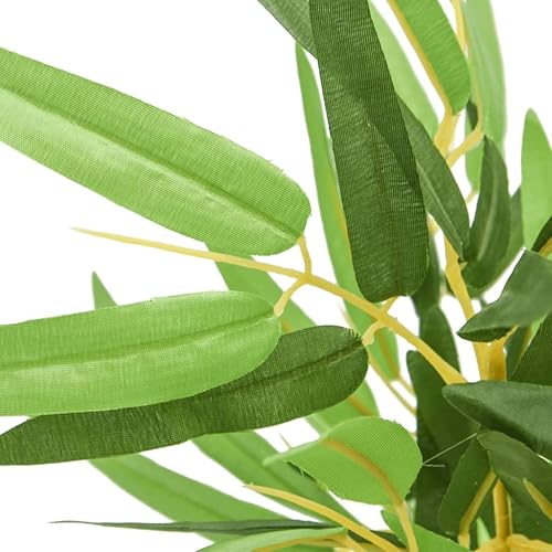vidaXL Bambou Artificiel 1288 Feuilles, Arbre avec Pot en Plastique, Fausse Plante, Decoration d'Entrée Salon Bureau Jardin Patio, 180 cm Vert - Nail Gallerys