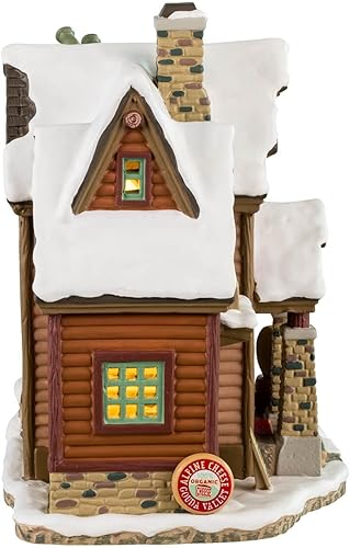 LEMAX Bâtiment éclairé par LED « The Melted Snowflake » en porcelaine H 17,7 x 18,6 x 12,3 cm - Nail Gallerys