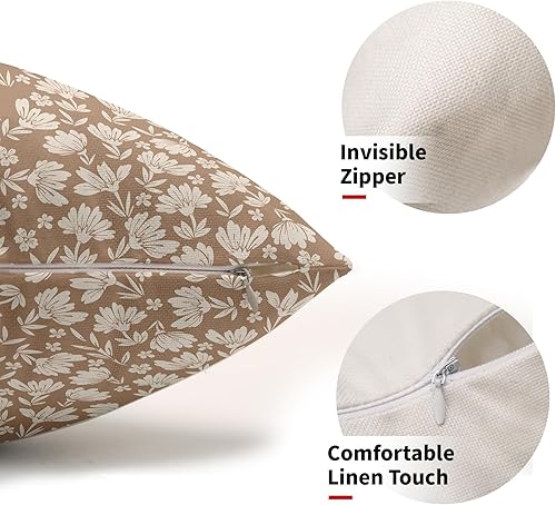 Lot de 2 housses de coussin lombaire vert sauge à motif floral – 30,5 x 50,8 cm – Décoration vintage – Décoration vintage – Pour canapé, lit - Nail Gallerys