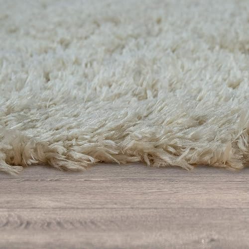 Paco Home Tapis Poils Longs Salon Lavable Shaggy Uni Dif. Coloris/Tailles, Dimension:120x160 cm, Couleur:Beige - Nail Gallerys