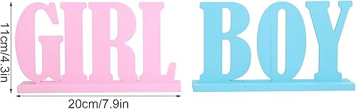 Décorations de Table Révélatrices de Genre Garçon Ou Fille Lettre Bloc de Table Panneaux en Bois Bleu et Rose Centres de Table Décor pour Baby Shower Fournitures de Fête Révélatrices de Genre - Nail Gallerys