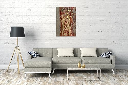 Impression sur toile (60x80cm): Gustav Klimt - Hygeia - Nail Gallerys