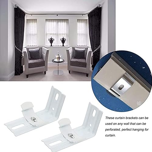 Support vertical en L pour store vertical - Clips de fixation pour rails de toit de 3,8 cm - Nail Gallerys