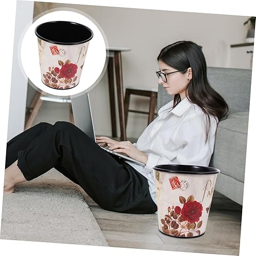 Cabilock Poubelle De Bureau Vintage Fer Retro Corbeille De Table Pratique Pour Déchets Et Rangement De Fournitures De Bureau Pour Maison Et Bureau - Nail Gallerys