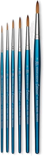 Cotman Winsor & Newton Pinceau Aquarelle Manche Court Serie 111. NO. 0. 1. 3. 4. 5. 8 - Nail Gallerys