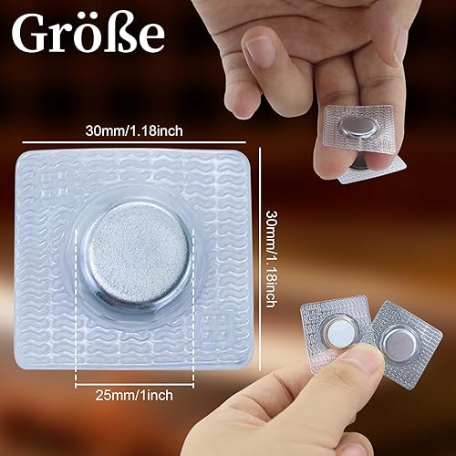 Boutons magnétiques 22 pièces aimants à coudre, Bouton magnétique rond, Fermeture magnétique invisible pour sacs à main, vêtements, artisanat en cuir（Argent-Cuivre） - Nail Gallerys