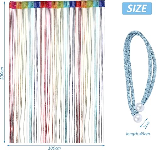 1 Morceau De Cordon De Rideau De Porte, 1 Morceau De Sangle De Rideau, Moustiquaire, Rideau De Perles De Porte, Rideau De Corde De Porte, Moustiquaire De Chaîne De Porte - Nail Gallerys