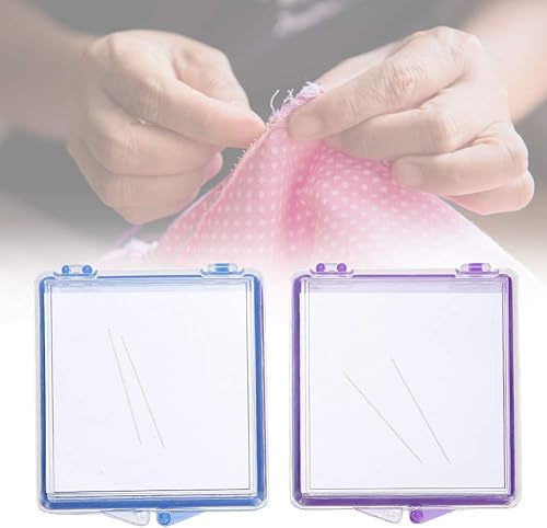 2pcs Boîte à Aiguilles Magnétique En Plastique Porte-épingle Magnétique Porte-épingles à Coudre Magnétique Carré Couture Couture épingle Boîte De Rangement Pour la Couture Projets De Bricolage - Nail Gallerys