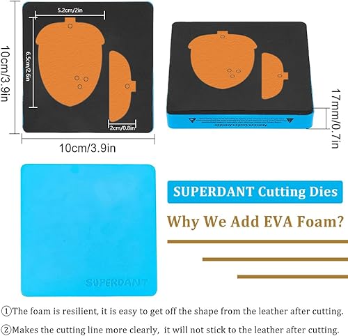SUPERDANT Matrices de Découpe en Cuir pour Porte-Clés, Anneau, Porte-Clés, Pendentif, Porte, Carte D'Entrée, Organisateur, Découpes en Bois pour Loisirs Créatifs - Nail Gallerys