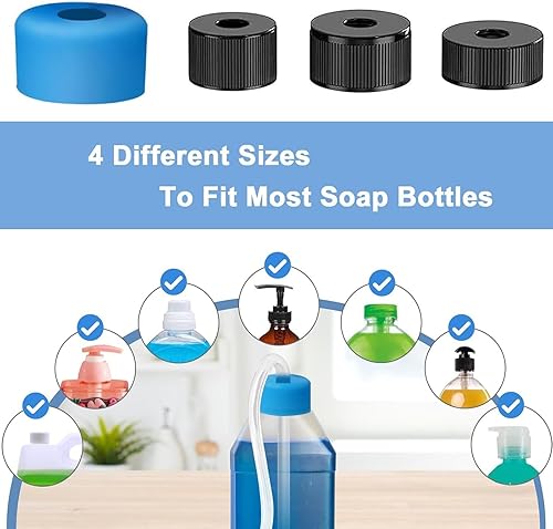 Kit d'extension de Distributeur de Savon pour puits, kit de Distributeur de Savon - Ensemble de tuyaux de Cuisine pour Robinet | Kit de Tube de Distributeur de Savon Rechargeable avec Tuyau de - Nail Gallerys