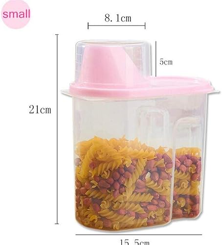 4 Pièces Plastique Rangement Nourriture Boite Croisillons, Emballé Impeccable, Céréale Céréales Stockage Réservoir, Cuisine Tri Agenda Récipient, Grande Capacité Sec Snack Transparent Cans Boîte - Nail Gallerys