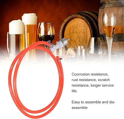 Assemblage de Ligne de BièRe à Verrouillage à Bille, Mur de Tuyau de Gaz Pliable de Carbonatation avec Bouchon de Carbonatation de 5/16 Po Accessoires de FûT de BièRe pour Distributeur D'eau de BièRe - Nail Gallerys