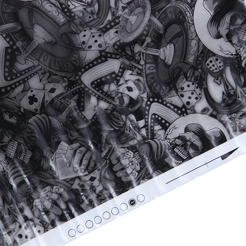 TaoToa Film Hydrographique - par Transfert d'eau - Dipping - Rolling Bones - 1 MèTre - Nail Gallerys