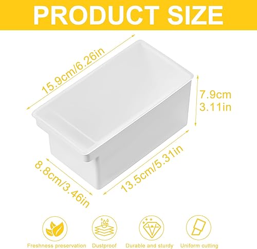 Beurrier avec Couvercle en Plastique, Beurrier, Boîte à Beurre pour 250 g, avec Couvercle Transparent, Récipient à Beurre pour Servir, Compatible Lave-Vaisselle, Adapté à la Porte du Réfrigérateur - Nail Gallerys