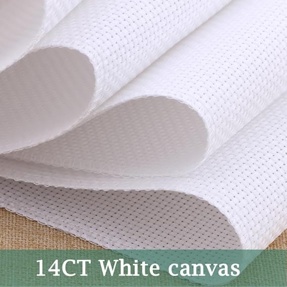 Stitchmelody 14CT Non Iimprimé Kits de Broderie au Point de Croix,Kits de Broderie Travaux d'aiguille DMC Ligne fille assise sur un dragon et lisant un livre 53cm×36cm - Nail Gallerys