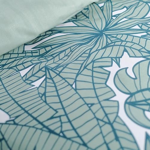 TODAY Parure De Lit Double à Imprimé Végétal Sunshine - Vert - 220 X 240 Cm - Nail Gallerys