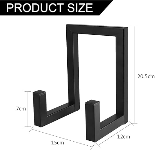 HMLFDC Support Vinyle Mural, Metal Porte Vinyle Mural, Support Mural Vinyle pour Disques pour Photos, Album Vinyle, Présentation de Livres et Stockage, Noir - Nail Gallerys