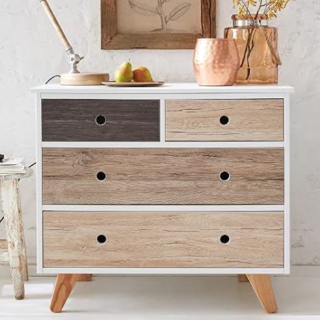 Adzif.biz Le sticker de decoration Rouleau adhésif - Papier peint autocollant - Aspect Chêne San Remo (2 m x 45 cm) - Nail Gallerys