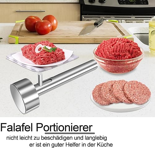 Cuillère à falafel en acier inoxydable, pelle à falafel de 4 cm, moule à boulettes de viande, moule à boulettes de viande, moule à boulettes de viande, outil non adhésif, pour la cuisine et la maison - Nail Gallerys