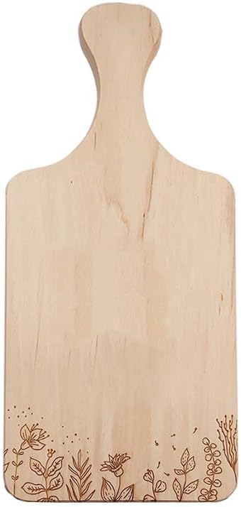 Ma Fabrique Perso - Planche Apéro En Bois - Prénoms et Date Fleurs - Personnalisable - Nail Gallerys