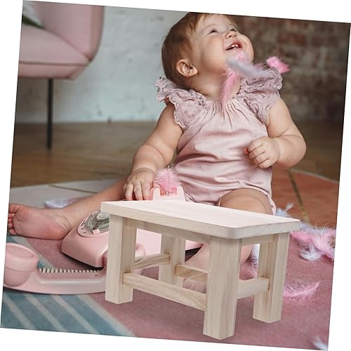 COMNESTBI Tabouret Bois Massif Pratique Et Ergonomique pour Petit Banc pour Changer De Chaussures Et Décorer Votre Intérieur Et Léger Couleur Bois Naturel - Nail Gallerys