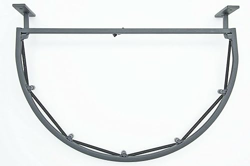 QLS Handels Support mural pour sac poubelle semi-circulaire parfait pour garage, cave, entrepôt, couloir, salle Noir - Nail Gallerys