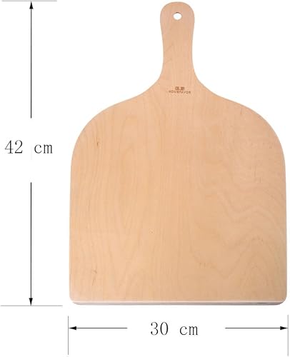 GA HOMEFAVOR Set de 2 Pelle à Pizza en Bois pour Transférer Pizza Pain Gâteau Patisserie en Toute sécurité - Nail Gallerys