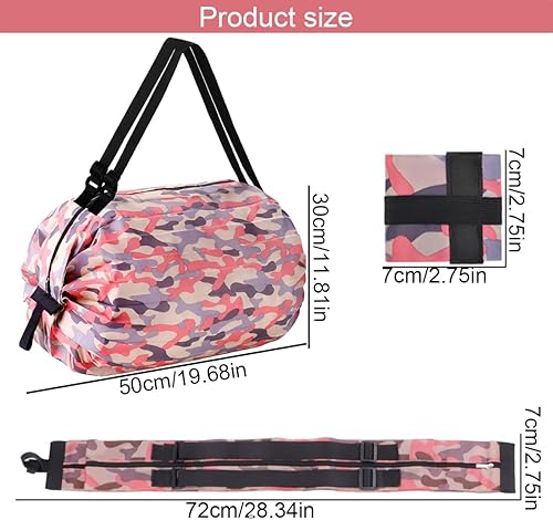 Sacs à Courses -Lot de 2 Sacs de Sport Pliables et Cabas avec Fermeture éclair,Sac Pliable Courses Poche Grande,Sac de Courses Pliable,Sac Cabas Femme Pouvant Contenir 15 kg,pour la Voyages,Style 1 - Nail Gallerys