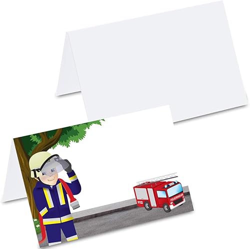 PRICARO Cartes de place Pompier, 50 pièces - Nail Gallerys