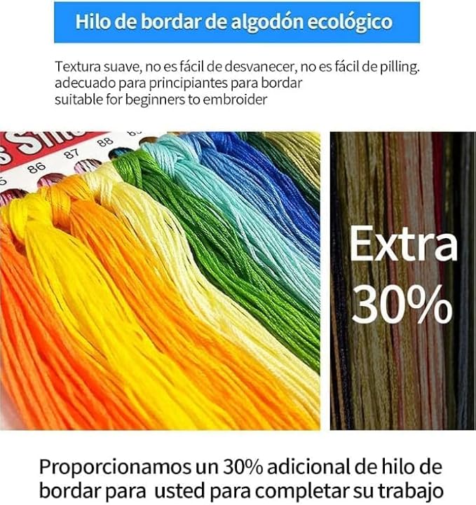 Wihgkin Kit Broderie Point de Croix Estampé animal chien mignon 11CT Complet pour Adultes Débutant Compté Point de Croix Kits DIY Pré Imprimé Canevas art broderie-(40x50cm) - Nail Gallerys