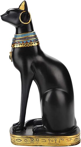 Josopa Statue de Résine de Chat Égyptien Figurine de Collection Domestique Cadeaux D'artisanat D'ornement Statue Décorative Artisanale de Chat pour La Décoration de La Maison - Nail Gallerys