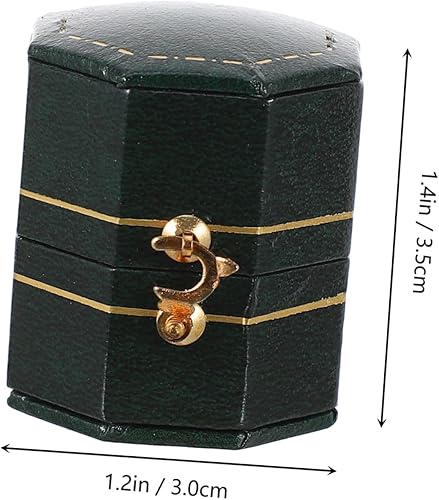 Healeved Boîte À Bagues Octogonale Boîtes À Bijoux Support Rétro Décoration De Mariage Pour Bagues Vintage Boîte À Bijoux Conteneur Pour Bagues Boîte De Rangement Pour Bijoux - Nail Gallerys