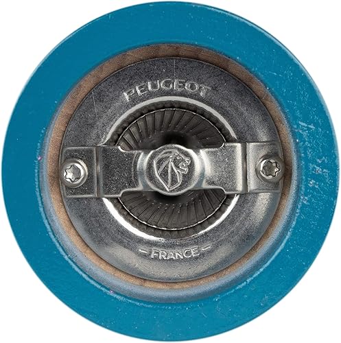 PEUGEOT - Moulin à Sel Paris 18cm - Collection Paris-rama - Réglage Classique - En Bois Labellisé PEFC - Fabrication Française - Coloris Bleu Pacifique - Nail Gallerys