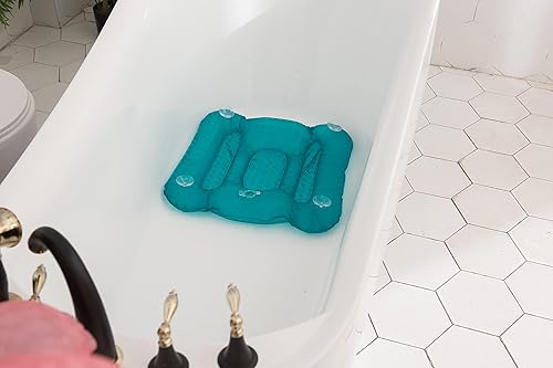 Coussin de siège gonflable antidérapant pour baignoire rempli d'eau avec ventouse, coussin de soutien doux pour les fesses, pour adultes, personnes âgées, enfants à la maison, spa et repos (rose, 1 - Nail Gallerys