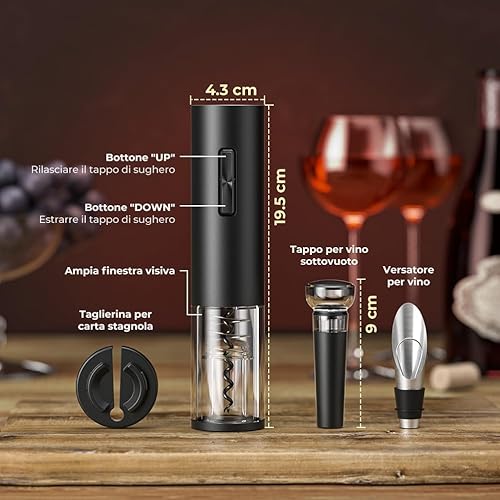 GHB Tire-bouchon électrique décapsuleur - Nail Gallerys